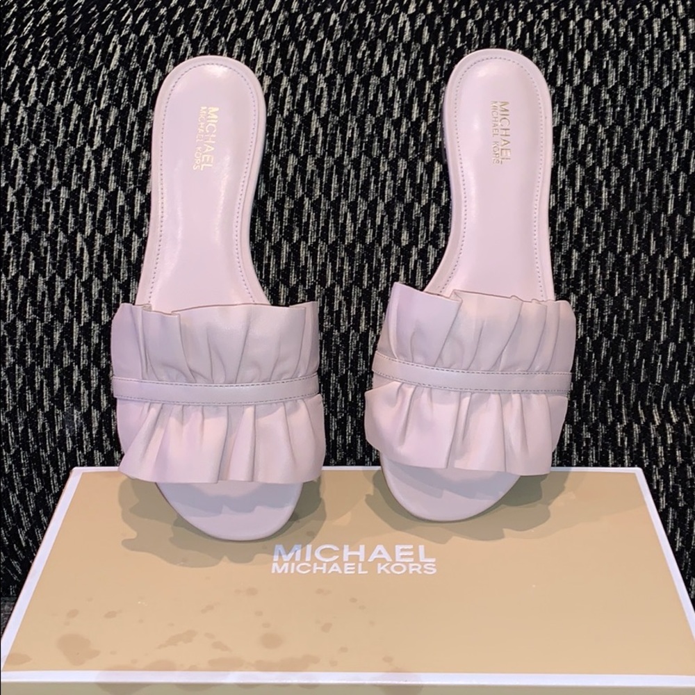 Michael Kors Pink Bella Slides